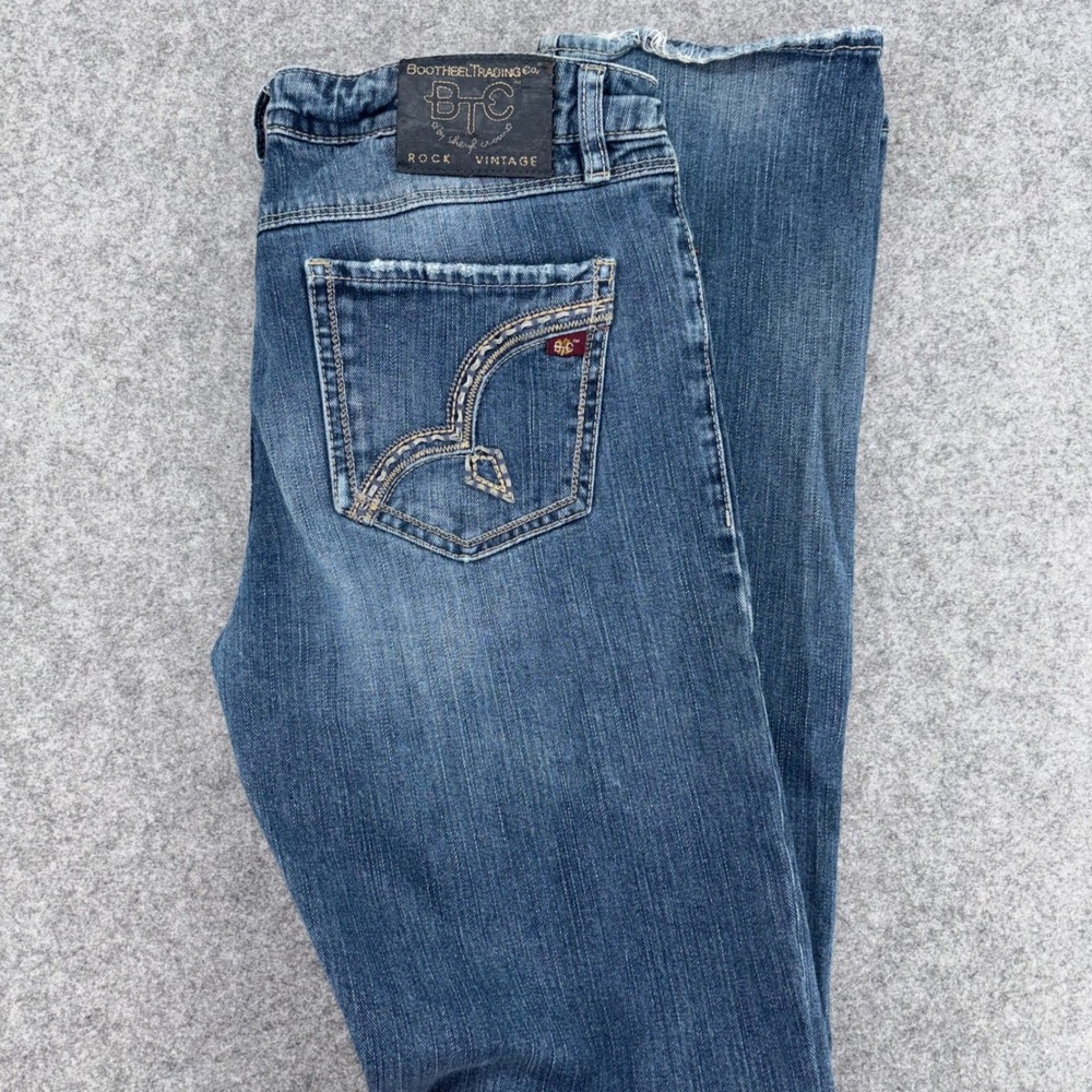 Bootheel Trading Co Sheryl Crow Kennett Straight Jeans Blue 30/8 x 34 BB155